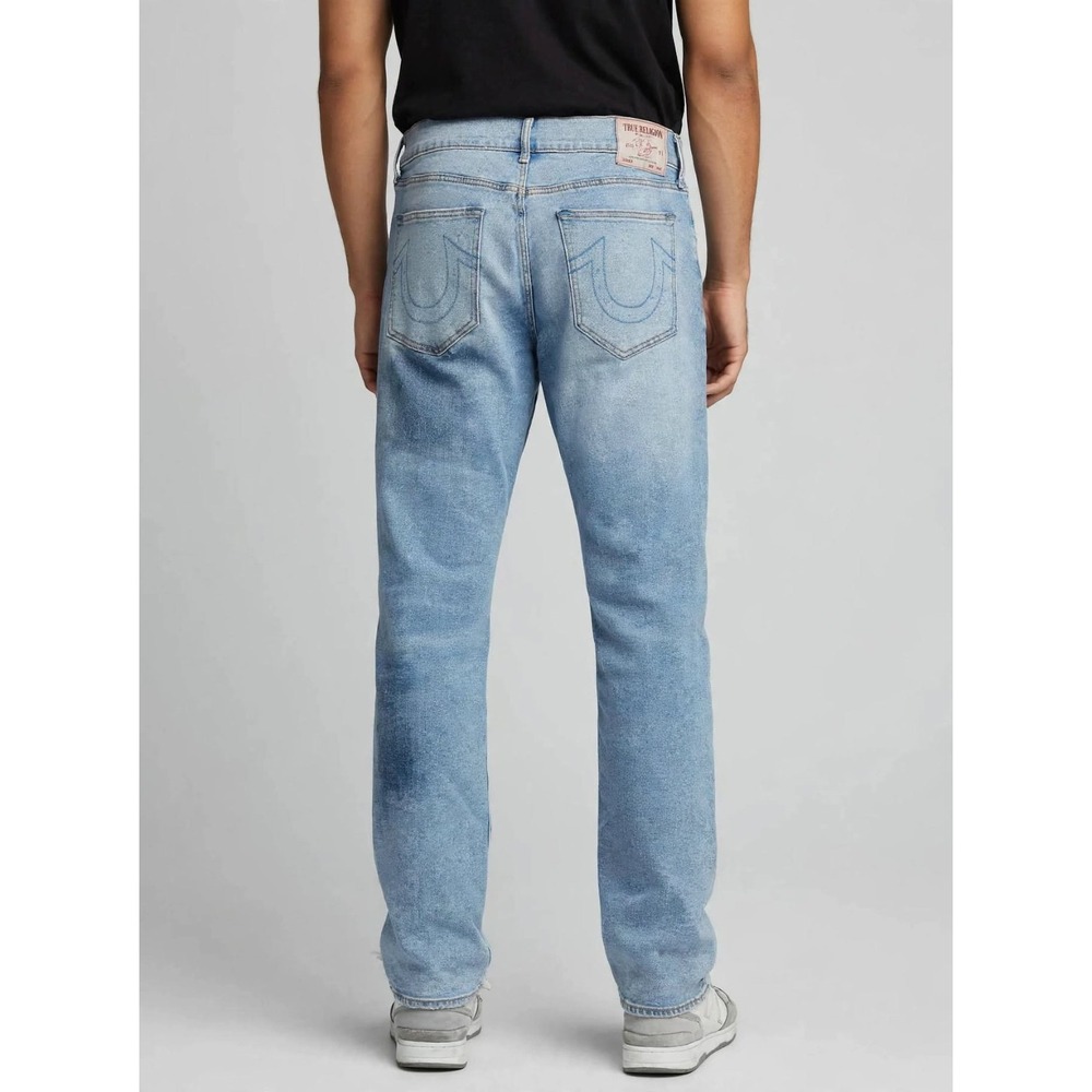 True Religion Jeans Ricky Relaxed Straight Sz 36/33 Tag Size 34